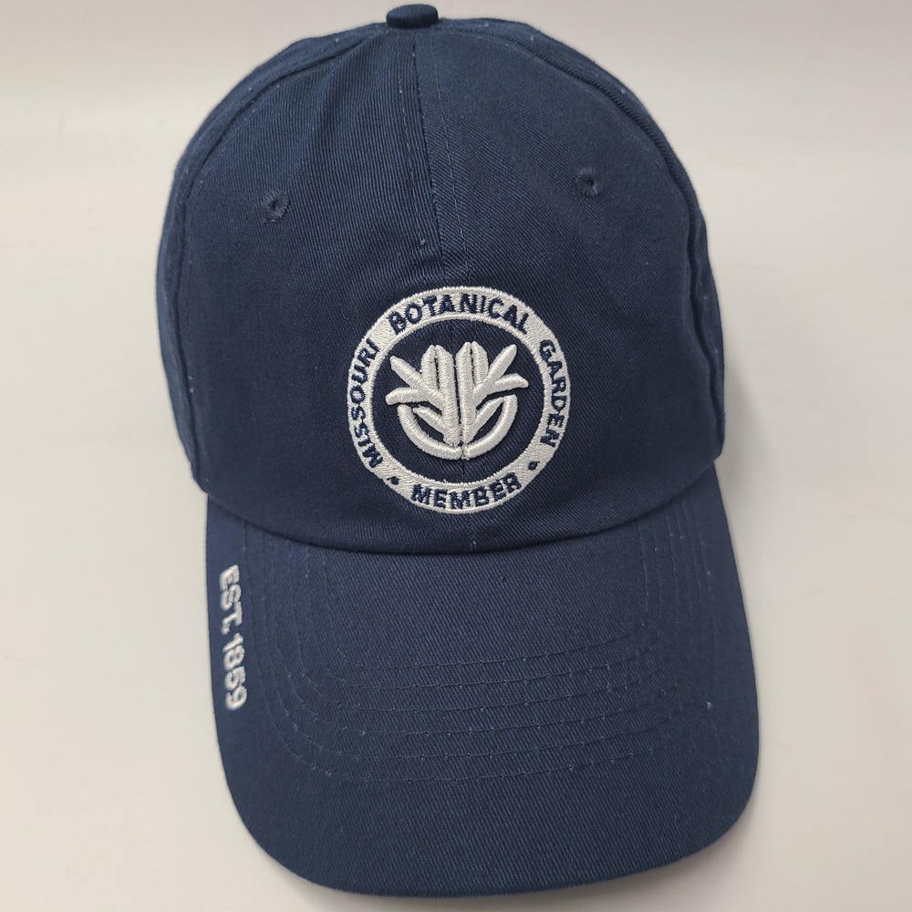 Missouri Botanical Garden Hat Adjustable Hit Wear Blue Member Casual Cotton Men